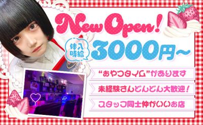 💖2024年NEW OPEN💖体入時給3000円保証❣日払いOK💖おやつタイムがあるお店😌