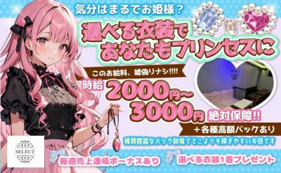 【気分はまるでお姫様】選べる素敵な衣装で働けるお店!時給も嘘偽りナシで高収入!