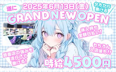 🎀完全新規オープン🎀ノルマやペナルティなし🎀経験問わず時給4500円以上💰