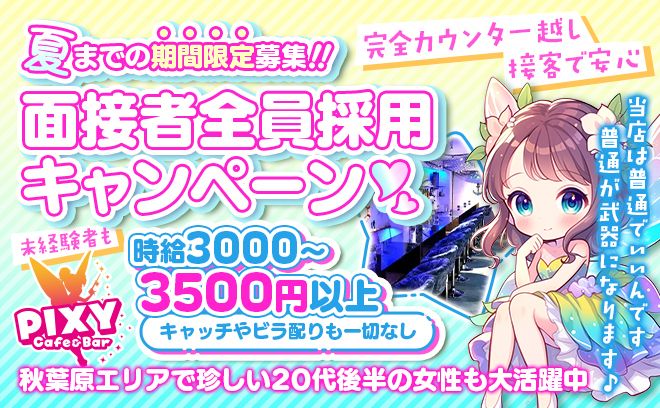 秋葉原では珍しい！？幅広い年代の方が活躍★採用率ほぼ100%◎ノルマ等なし！